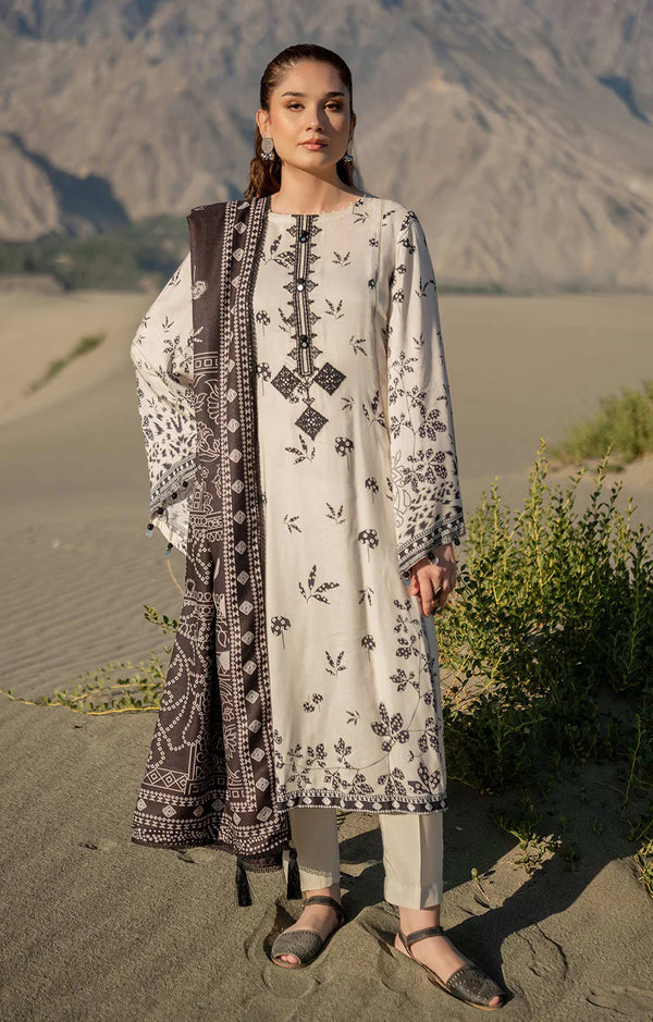 Maria.B Silk Print Oval 3Pc