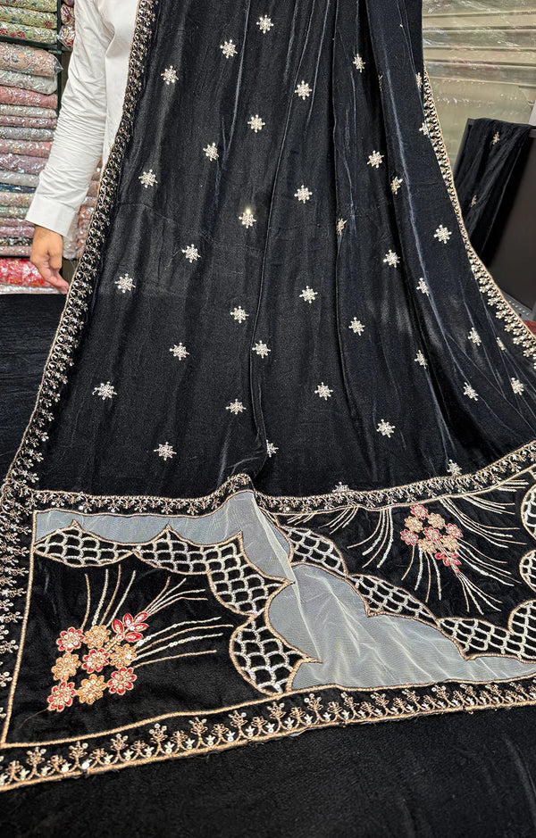 Maria.B Velvet 01 Black 3Pc