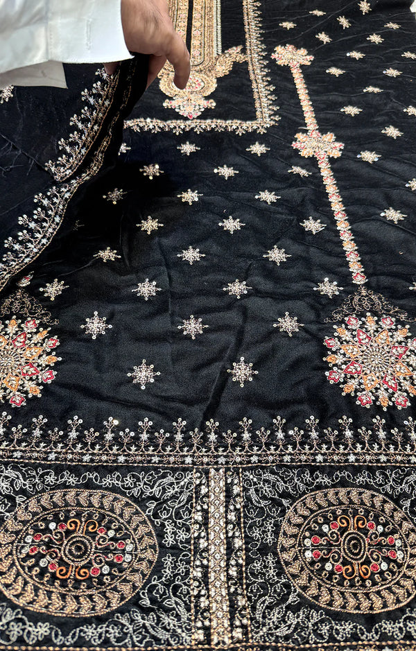 Maria.B Velvet 01 Black 3Pc