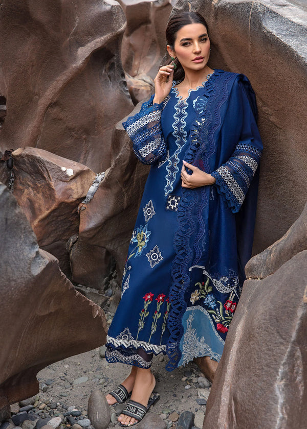 Crimson | Midnight Blue - Luxury Lawn Collection Replica