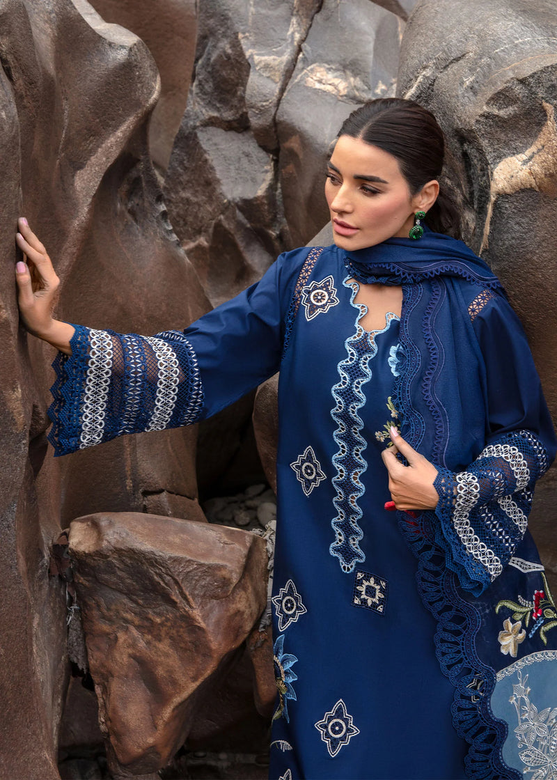 Crimson | Midnight Blue - Luxury Lawn Collection Replica