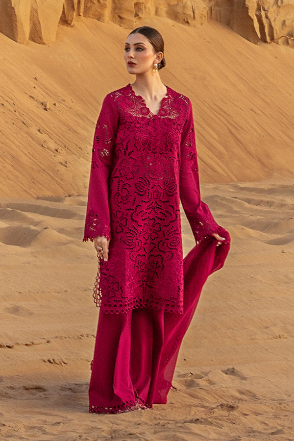 Rang Rasiya Rameen | Red Luxury Lawn Replica