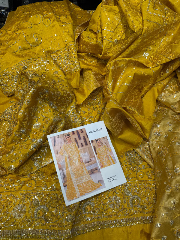 AIK Raw Silk Outfit – Mustard