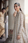 Afrozeh White Organza Bridal Collection Replica