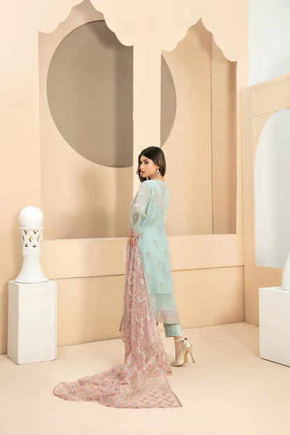 Tawakkal Sky Blue Chiffon Collection Replica