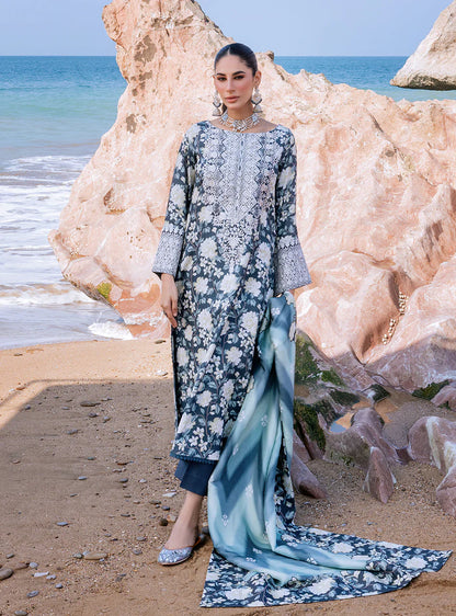 Zainab Chottani Blue Printed Lawn Collection Replica