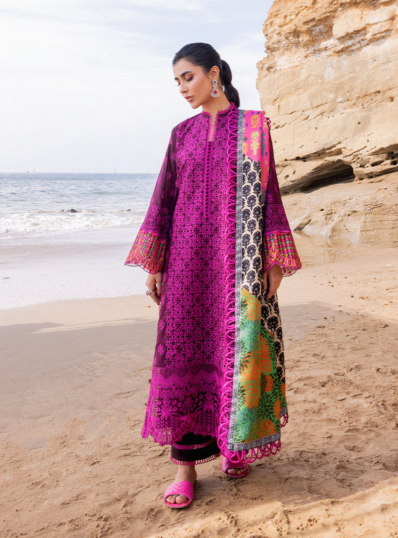 Zainab Chottani | Plum - Chikankari Collection Replica