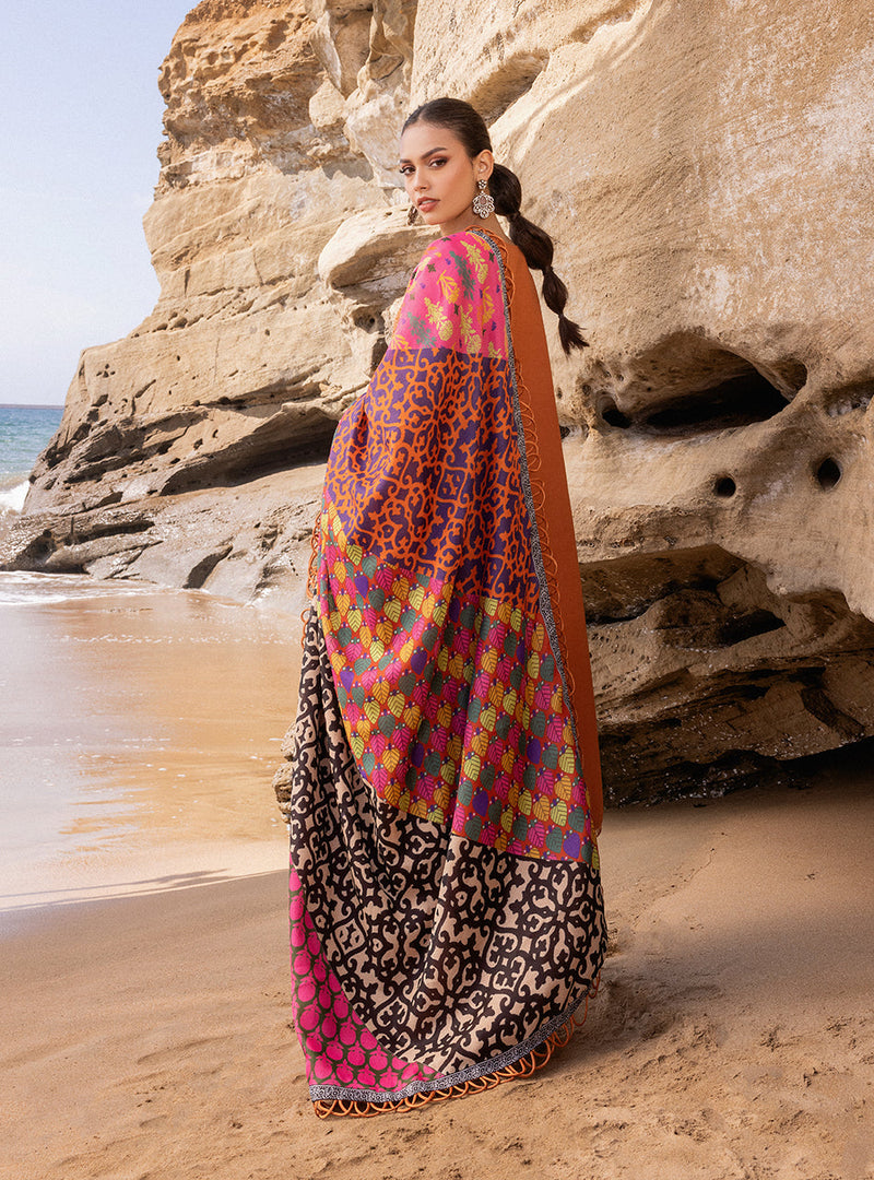 Zainab Chottani | Rust - Chikankari Collection Replica