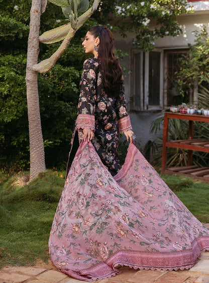 Zainab Chottani Black Printed Lawn Collection Replica