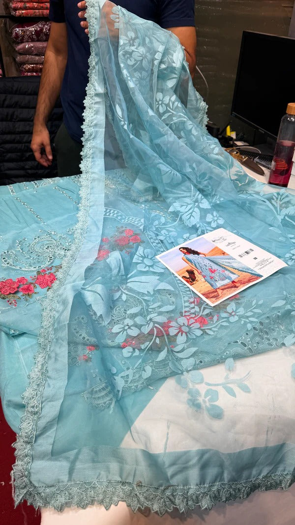 Maria B MB D-2504 (Ice Ferozi Lawn)