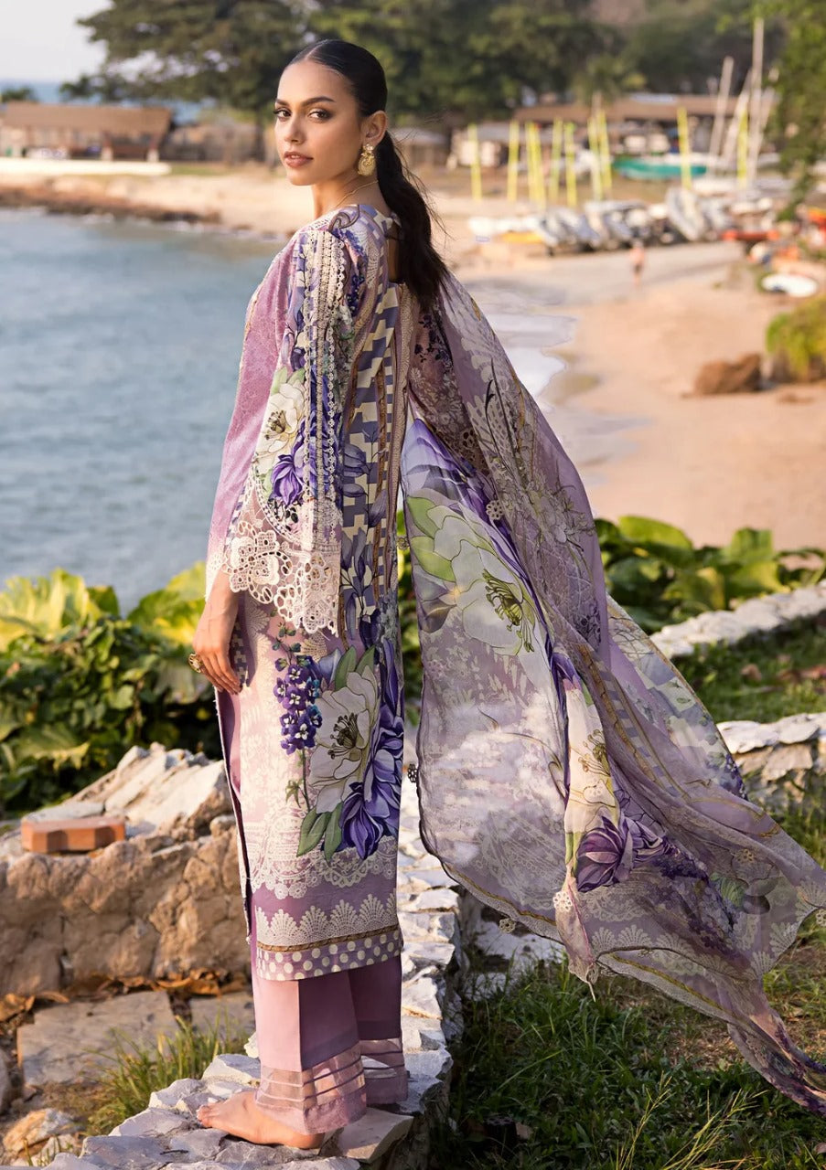 Elaf Purple Printed Lawn Collection Replica