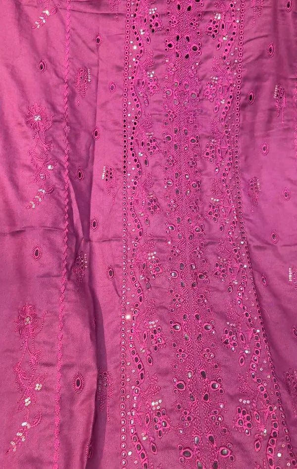 Qalamkar FP05D Dhanak Palachi Shawl (Magenta)