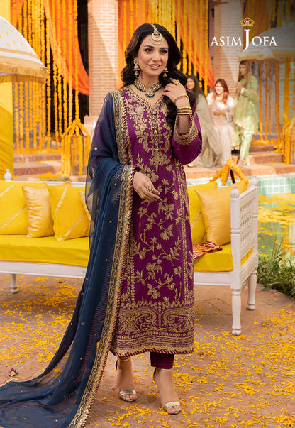 Asim Jofa Embroidered Chiffon Collection Replica