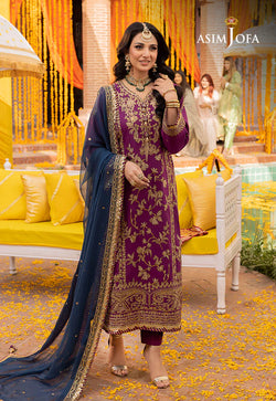 Asim Jofa Chiffon Collection Replica