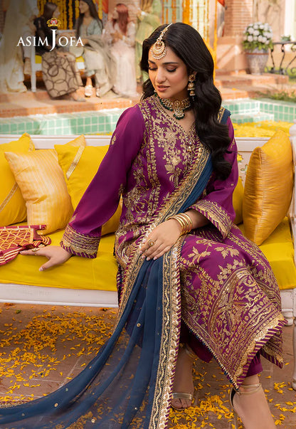 Asim Jofa Embroidered Chiffon Collection Replica