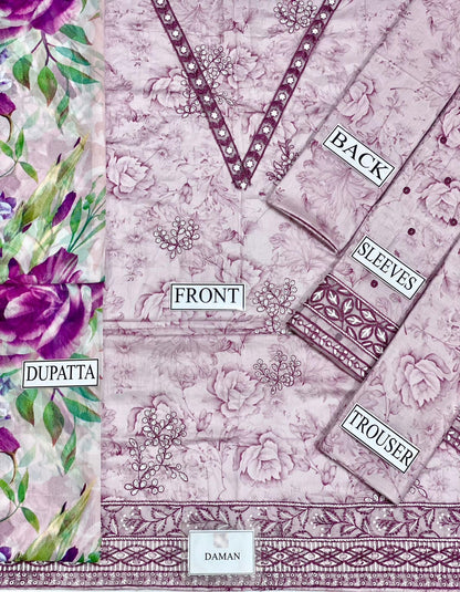 Iznik Pink Printed Lawn Collection