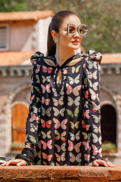 Maria B Black Printed Lawn Collection Replica