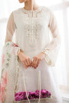 Baroque White Organza Formal Collection Replica