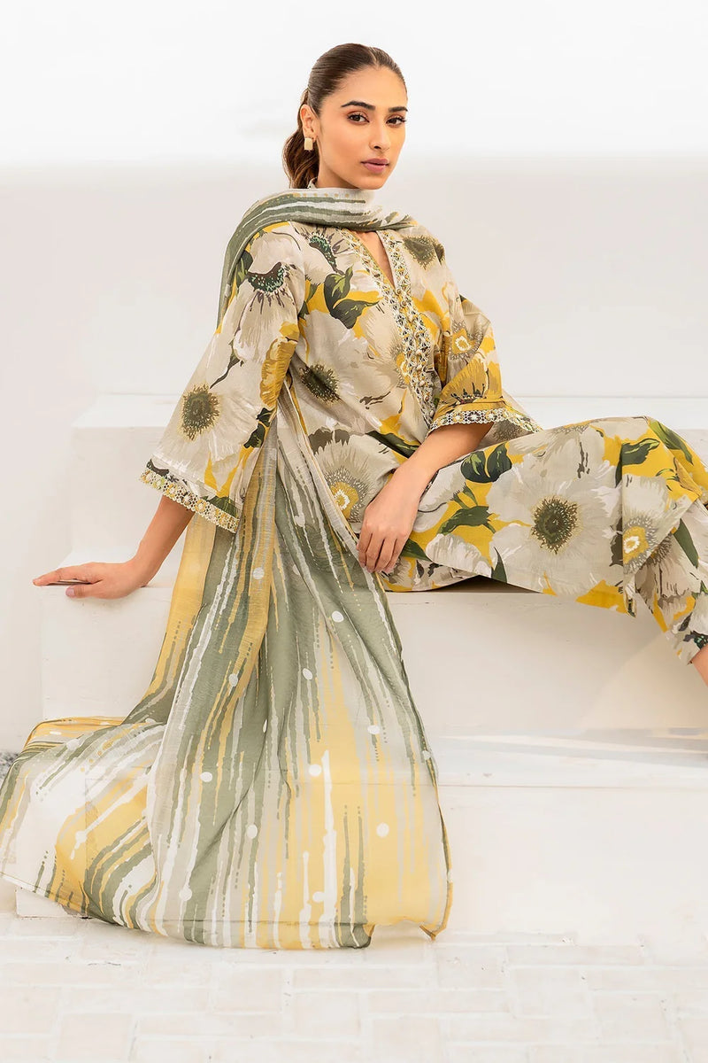 Baroque | Grey - Printed Lawn Collection Replica