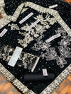Iznik Black Exclusive Net Saree Replica