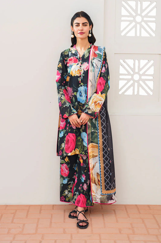 Baroque Black Printed Lawn Collection Replica