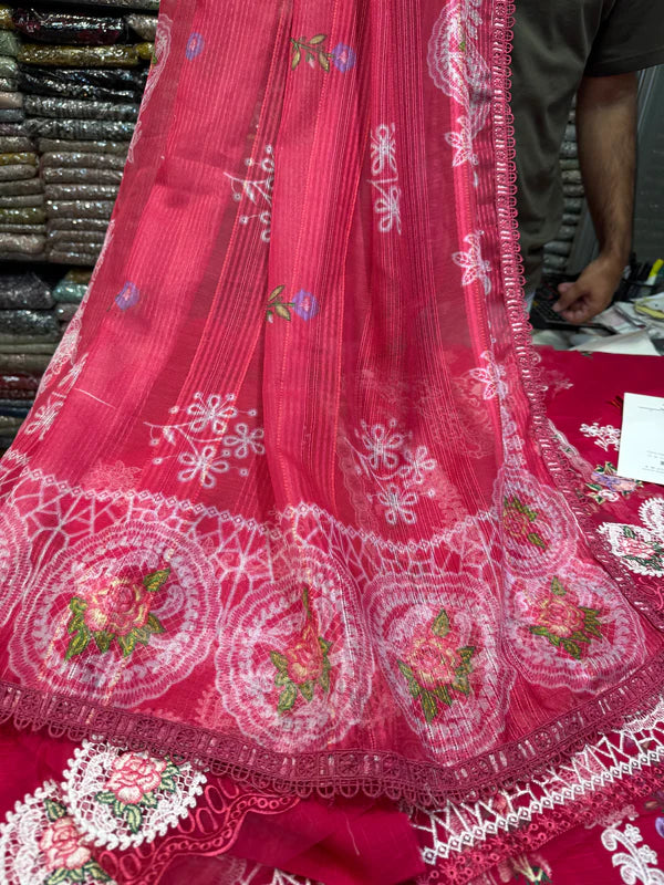 Aneelas 02 Banadora Lawn (Shocking Pink)