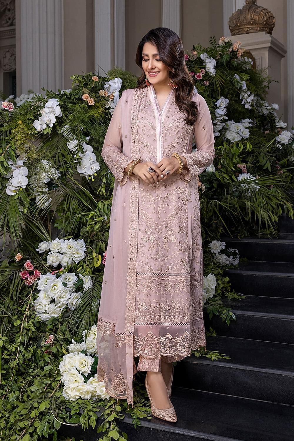 Azure Pink Chiffon Formal Collection Replica