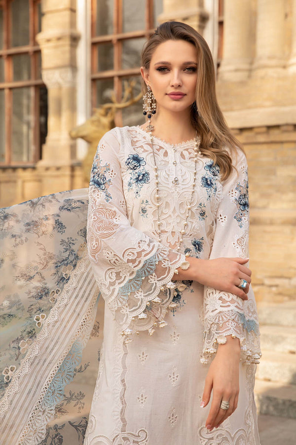 Maria B | White Floral - Cotton Collection Replica