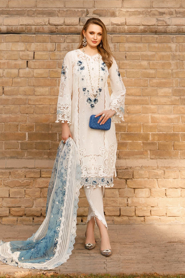 Maria B | White Floral - Cotton Collection Replica