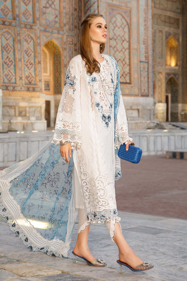 Maria B | White Floral - Cotton Collection Replica