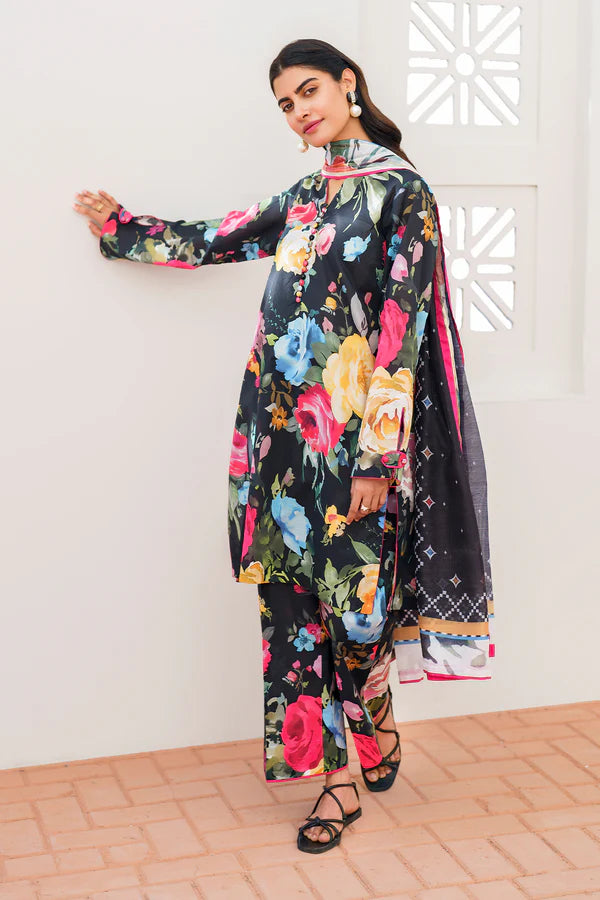 Baroque Black Printed Lawn Collection Replica