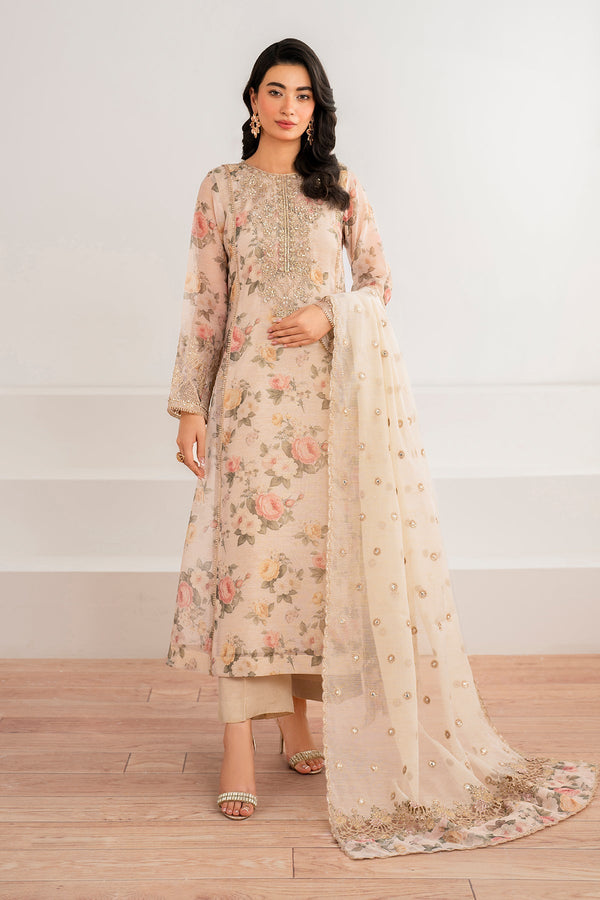Baroque | Beige - Lawn Collection 2025 Replica