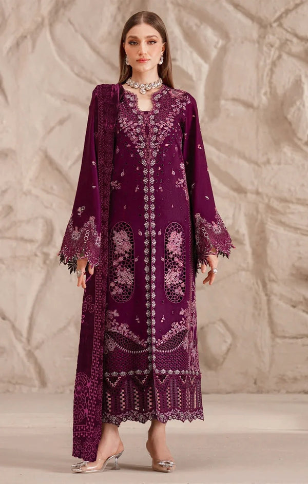 BIN ILYAS 162 Unstitched 3PC DHANAK with Palachi Shawl