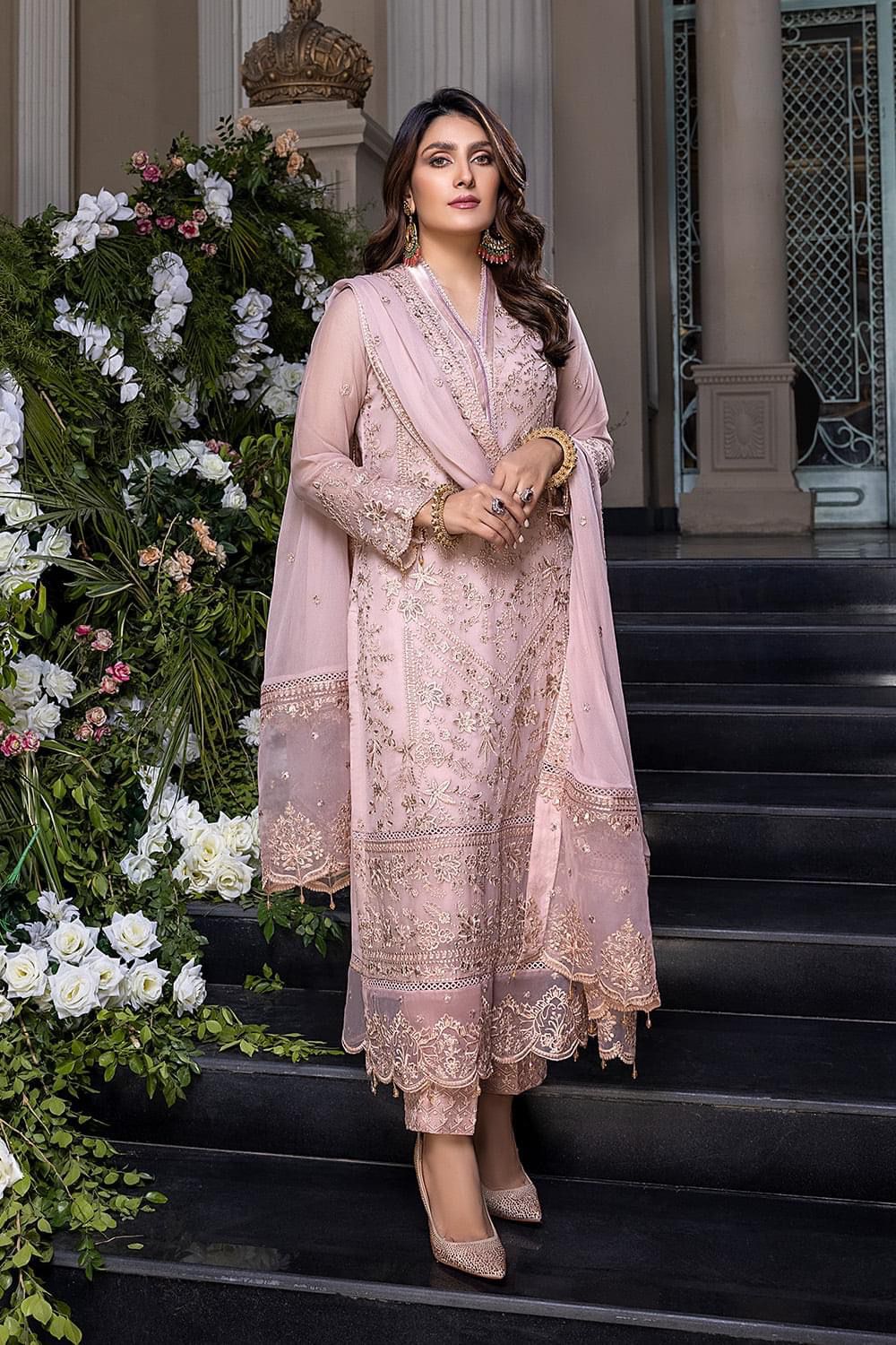 Azure Pink Chiffon Formal Collection Replica