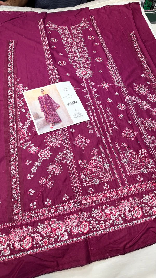 Hussain Rehar Lawn Nargis (Meroon)