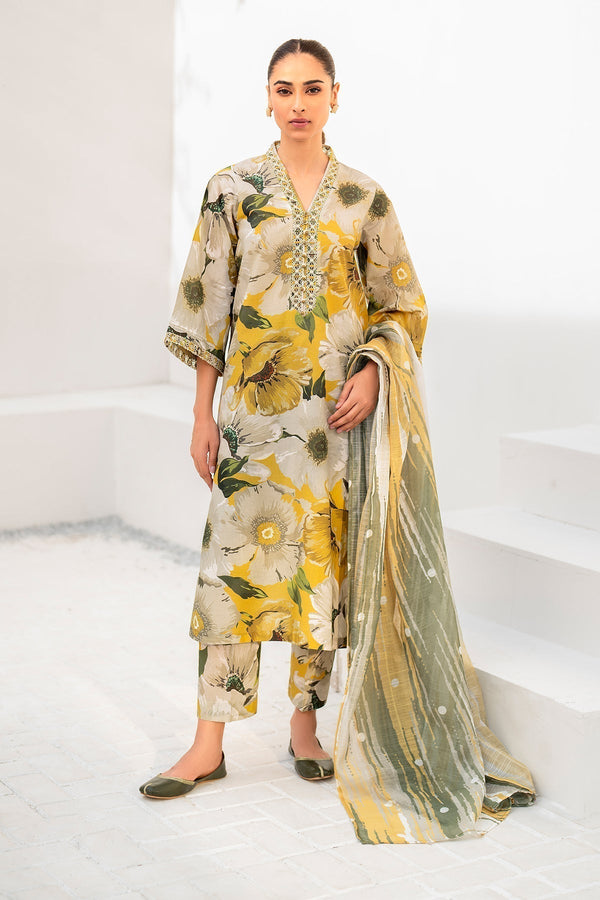 Baroque | Grey - Printed Lawn Collection Replica