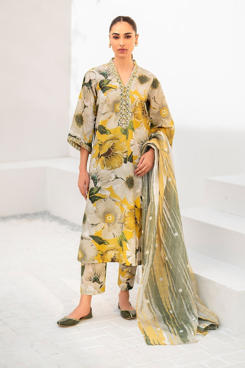 Baroque | Grey - Printed Lawn Collection Replica