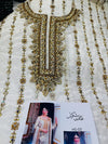 HARIS SHAKEEL TESSEL SILK IVORY GOLD