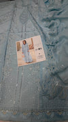 Qalamqar Lawn FK-10-B Zoe (Pastel Blue Edition)