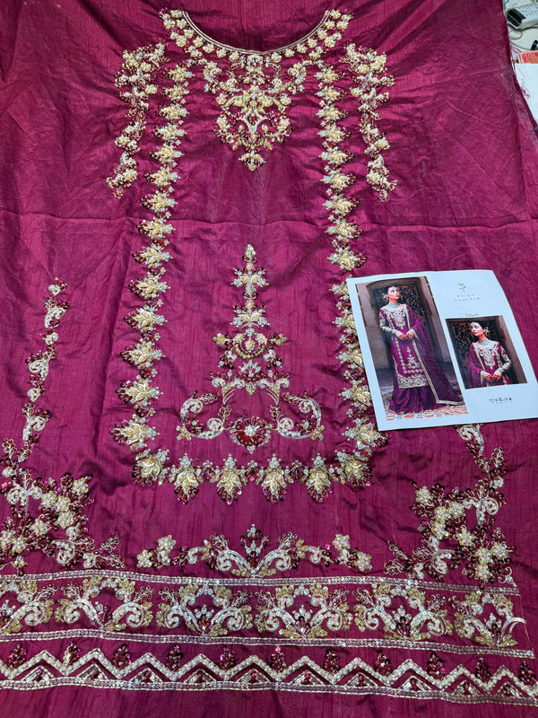 FAIZA SAQLAIN RAW SILK DILA