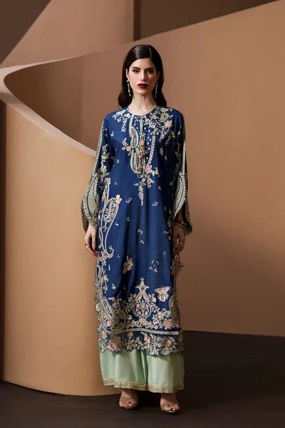 ETHNC KAFTAN SILK 2PC E-1144 (Delivery Time 10 to 15 Days)