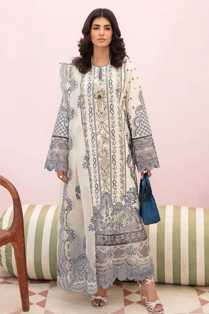 Afrozeh White Luxury Lawn Collection Replica