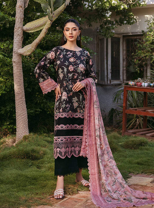 Zainab Chottani Black Printed Lawn Collection Replica