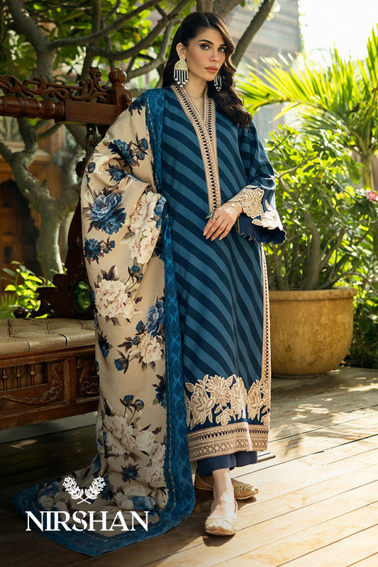Zainab Chottani | Dark Blue - Lawn Collection Replica