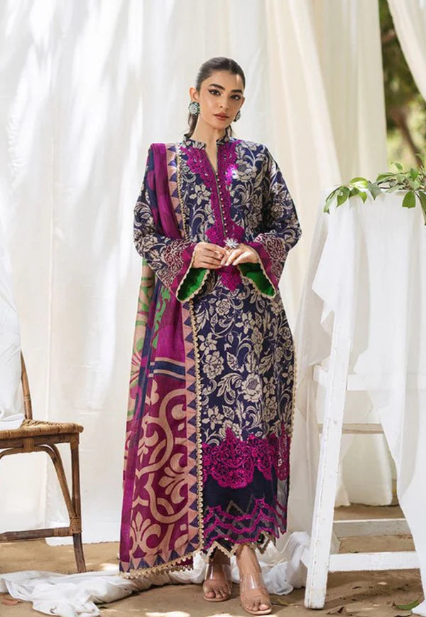 Zainab Chottani Purple Printed Lawn Collection Replica