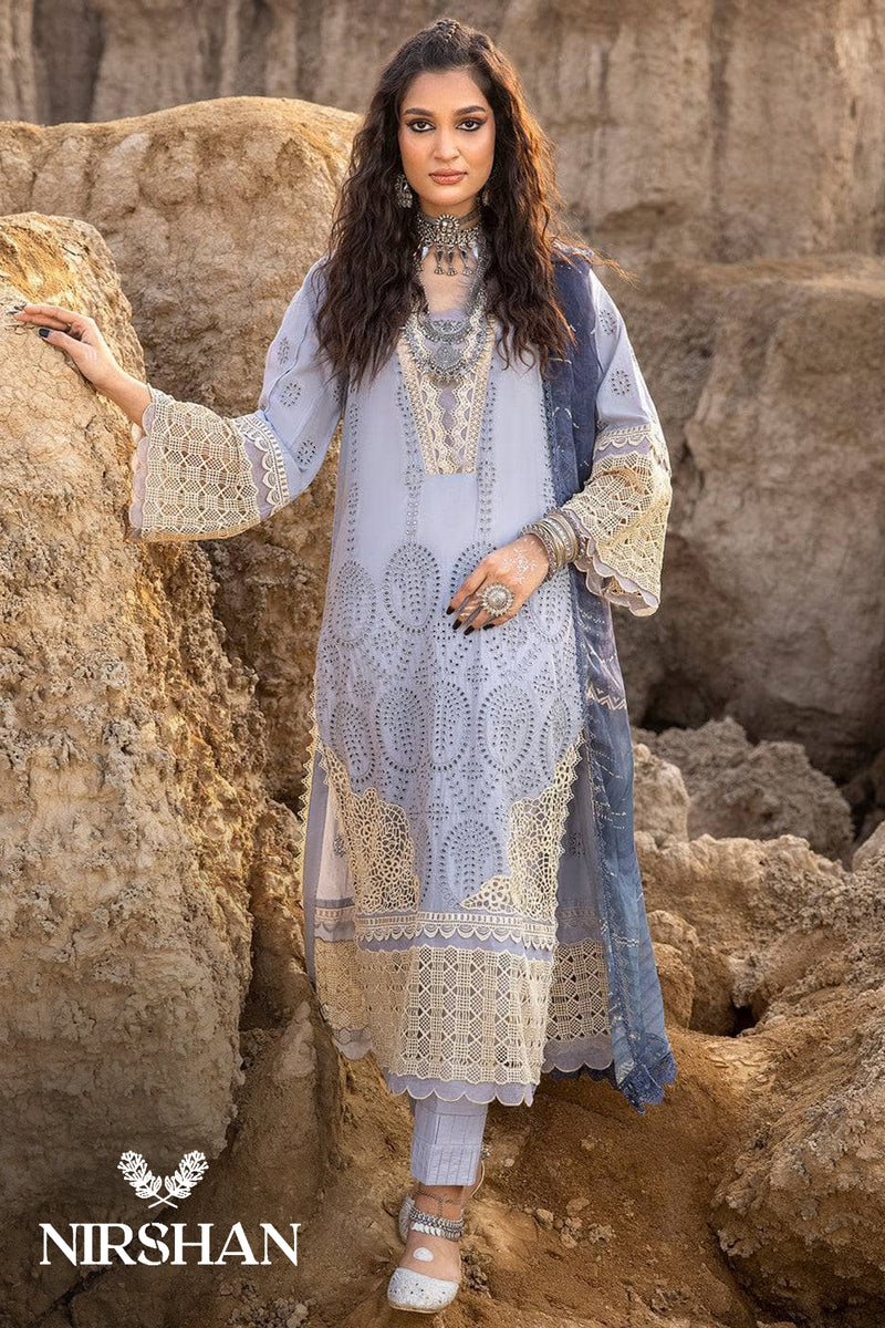 Adan Libas | Sky Blue - Cotton Lawn Collection Replica