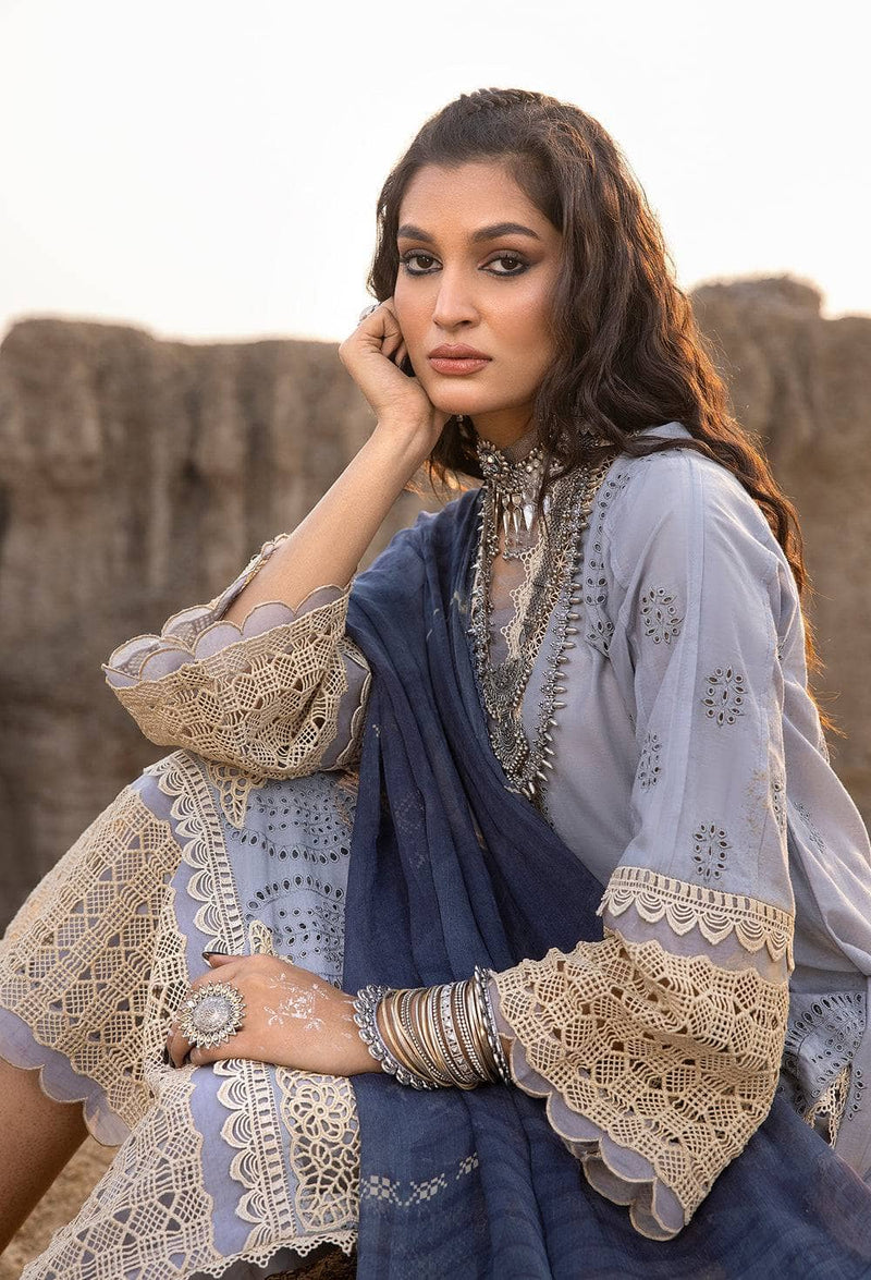 Adan Libas | Sky Blue - Cotton Lawn Collection Replica