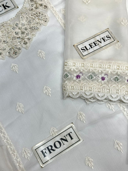 Azure White Chiffon Collection Replica