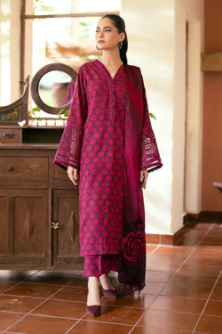 Baroque | Hot Pink - Luxury Lawn Collection Replica