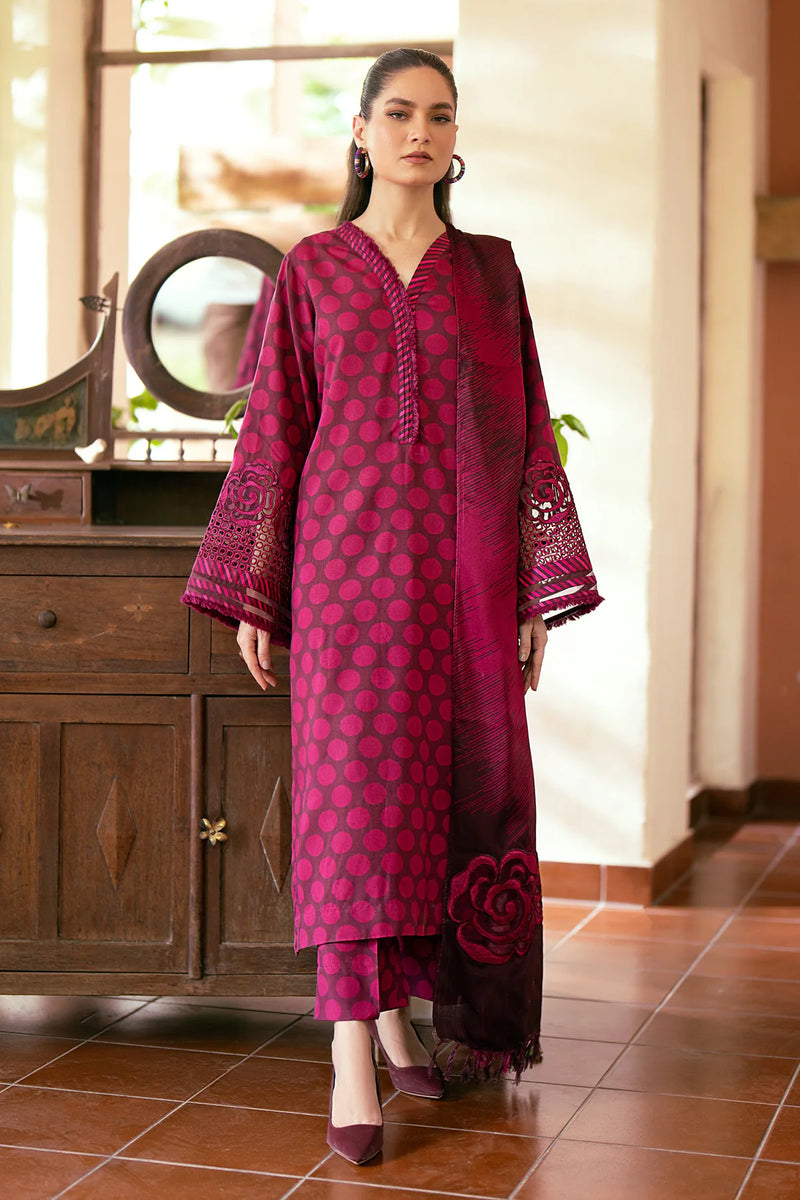 Baroque | Hot Pink - Luxury Lawn Collection Replica